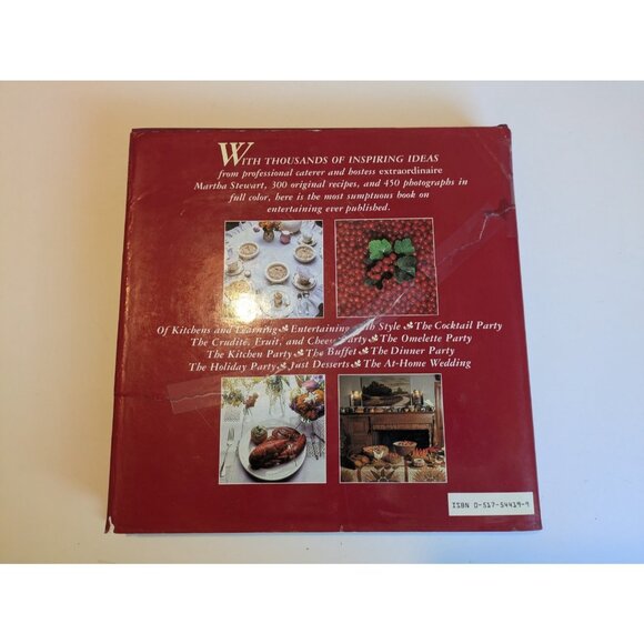 Martha Stewart Entertaining First Edition 1982 HC w/ Dustjacket Vintage Cookbook - Picture 7 of 16